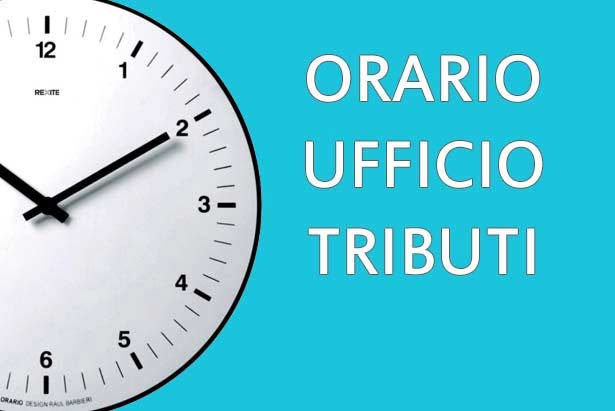 ufficio tributi variazione orario
