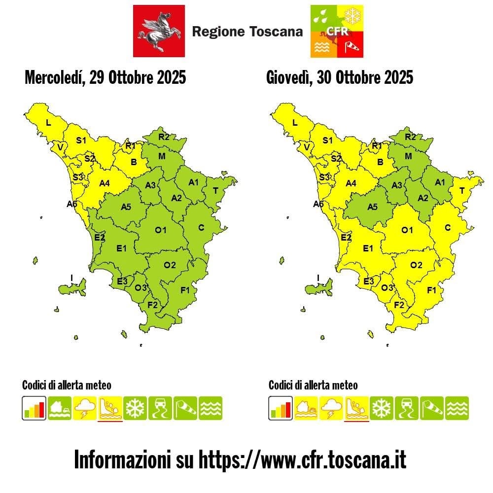 allerta gialla 30 ottobre